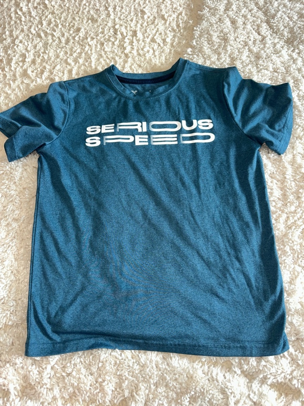 Boys Teal 'Serious Speed' Performance Tee